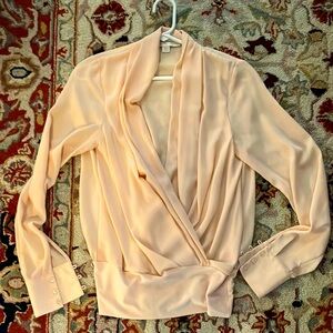 Draped dress blouse by Boston Proper.